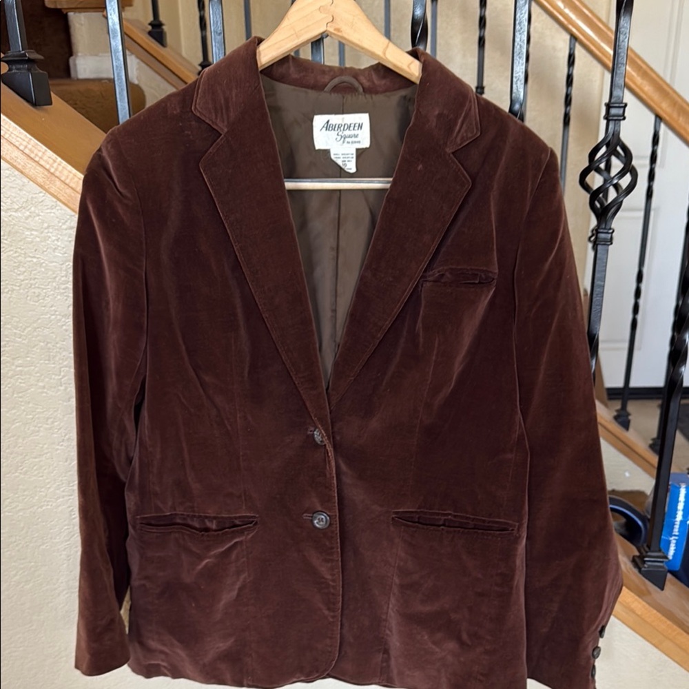 Vintage 1960’s Velvet  Blazer with Notched Lapel